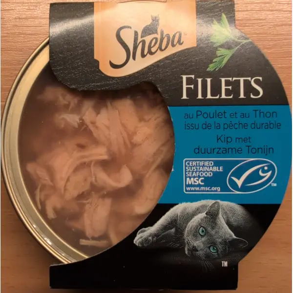 Sheba Filetes Frango e Atum 60 g