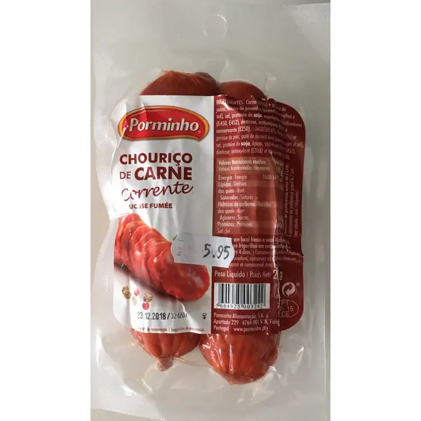 Porminho Meat Chouriço 200 g