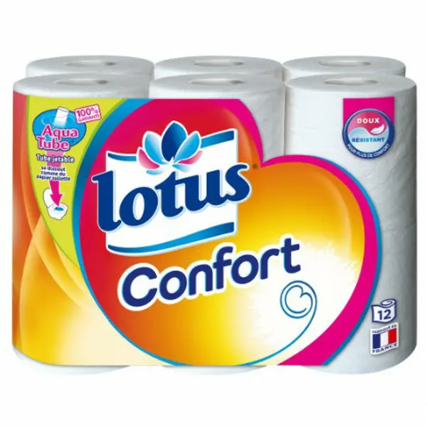 Lotus Papel Higiénico Confort 12 Rolos 12 un