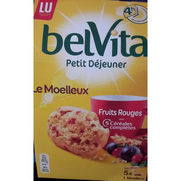 belVita Moelleux Frutos Vermelhos 250 g