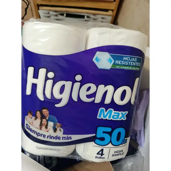 Higienol Papel Higiénico Max 4 Rolos 4 un