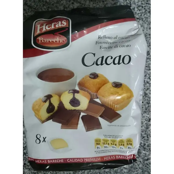 Heras Bareche Bolinhos de Cacau x8 336 g