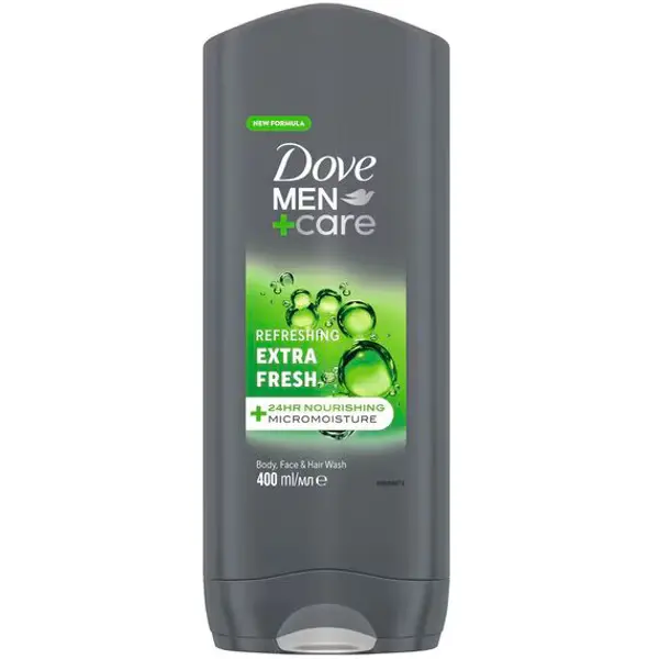 Dove Men+Care Gel de Banho 3 em 1 Extra Fresh 400 ml