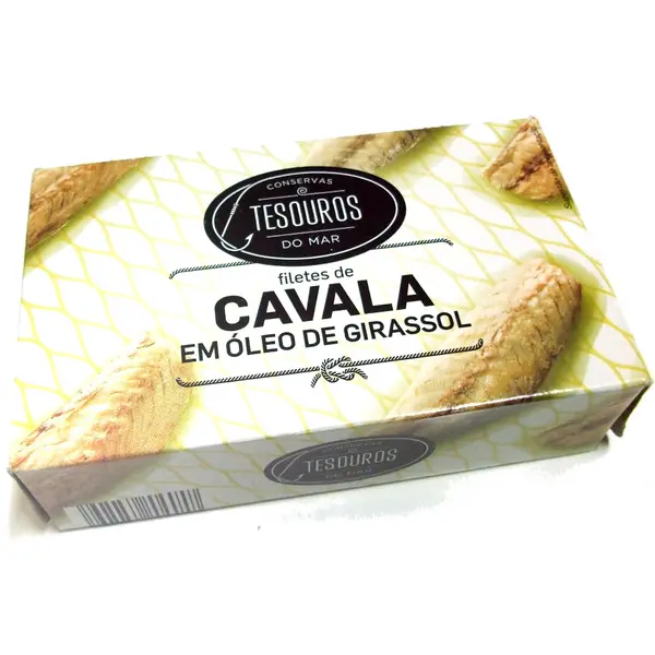 Tesouros do Mar Filetes de Cavala em Óleo de Girassol 115 g