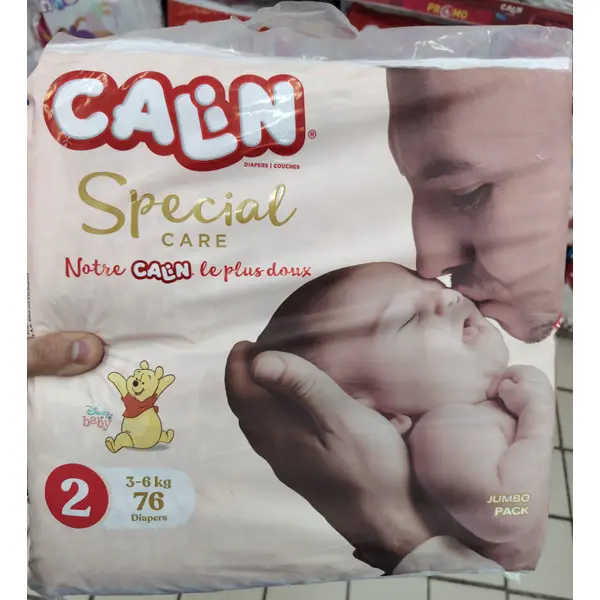 Calin Fraldas Special Care Nº2 (3-6 kg) 76 un