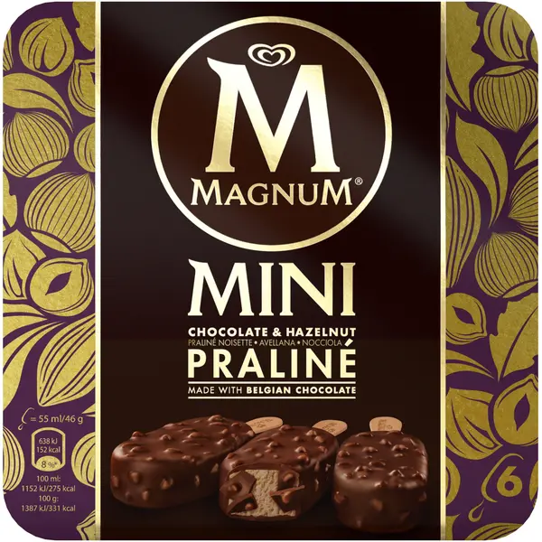 Magnum Mini Praliné x6 6 un